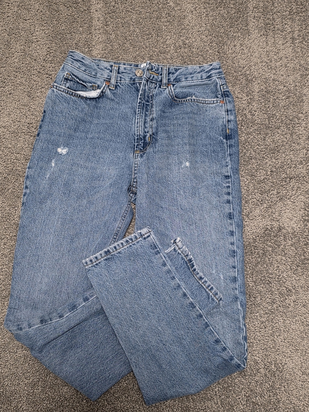 BDG Light Blue High-Rise Cropped Ankle Jeans